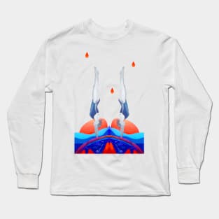 Art Deco Divers Long Sleeve T-Shirt